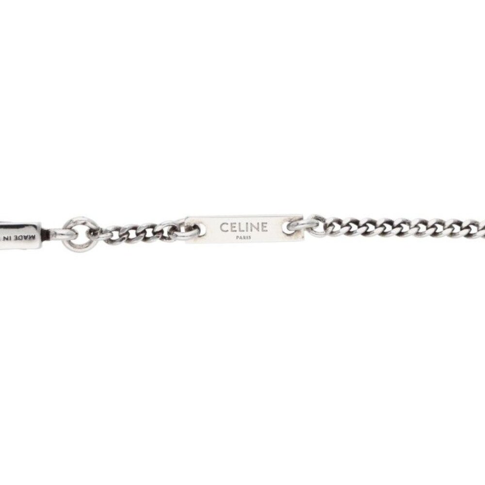 Celine 460 Sj6 bcz Arrow Rhodium Finish Crystal Necklace - Picture 4 of 5
